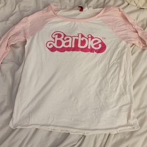 H&M vintage barbie logo top
